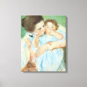 Moeder en kind door Mary Cassatt,  Kunst Canvas Afdruk (Voorkant)