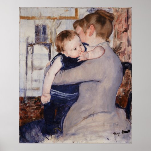 Moeder en kind door Mary Cassatt Poster (Voorkant)