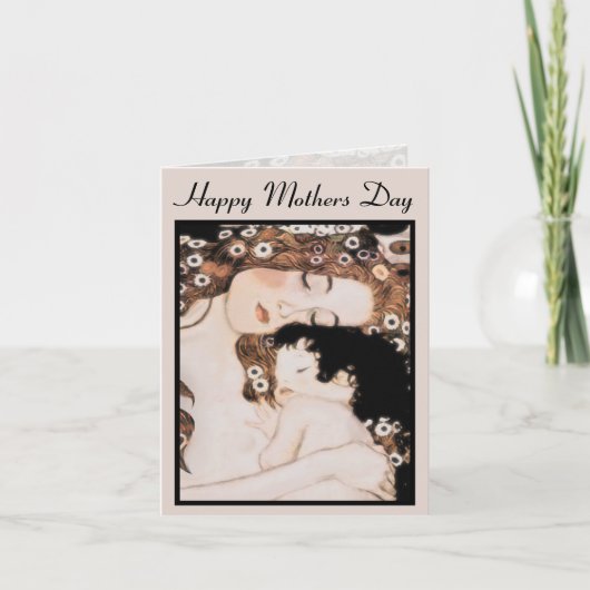 Moeder en kind Gustav Klimt Kaart (Voorkant)