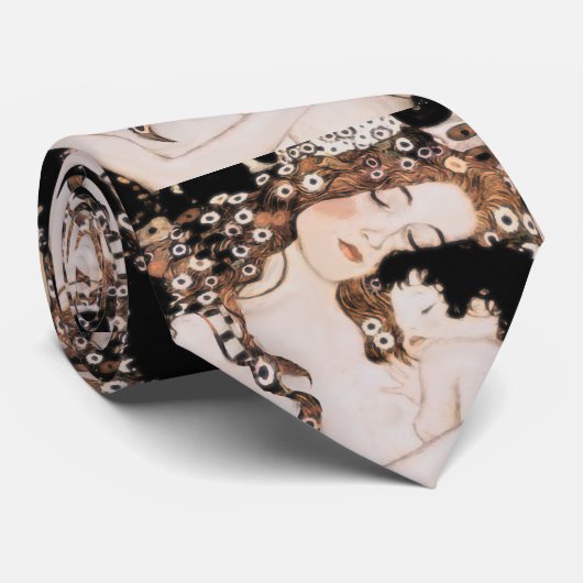 Moeder en kind Gustav Klimt Stropdas (Opgerold)
