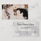 Moeder en kind Gustav Klimt Visitekaartje (Voorkant / Achterkant)