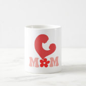 Moeder en kind hart silhouet Mok - Moederdag (Center)