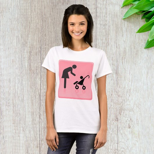 Moeder en kind icoon t-shirt