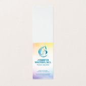 Moeder en kind illustratieve logo visitekaartjes (Buitenkant ongevouwen)