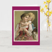 moeder en kind kaart (Gele Bloem)