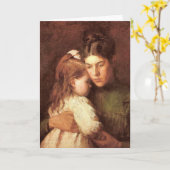 Moeder en kind - Kaart (Gele Bloem)