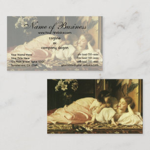 Moeder en kind (Kersen) Lord Frederic Leighton Visitekaartje