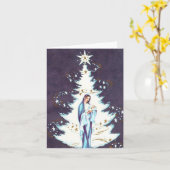 moeder en kind kerst Kaart (Gele Bloem)