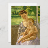 Moeder en kind | Mary Cassatt (Voorkant / Achterkant)