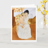 Moeder en kind, Mary Cassatt Kaart (Gele Bloem)