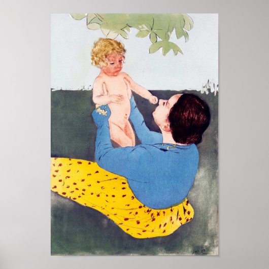 Moeder en kind, Mary Cassatt Poster (Voorkant)
