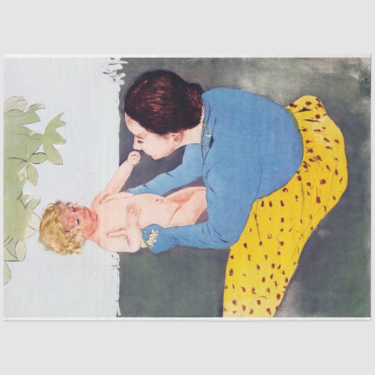 Moeder en kind, Mary Cassatt Tissuepapier (Voorkant)