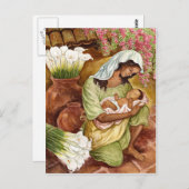 MOEDER EN KIND MET CALA LILILIES - MULTI BRIEFKAART (Voorkant / Achterkant)