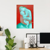 Moeder en kind- Mikuláš Galanda Poster (Thuiskantoor)