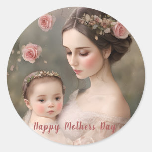 Moeder en Kind Moederdag Sticker