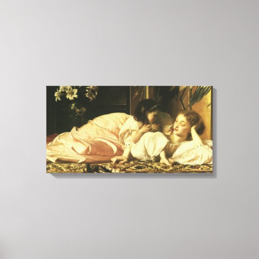 Moeder en kind (ook bekend als Cherries) van Lord  Canvas Afdruk (Voorkant)