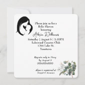 Moeder en kind op wit Baby shower Kaart (Voorkant)