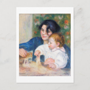 Moeder en kind, Renoir Briefkaart