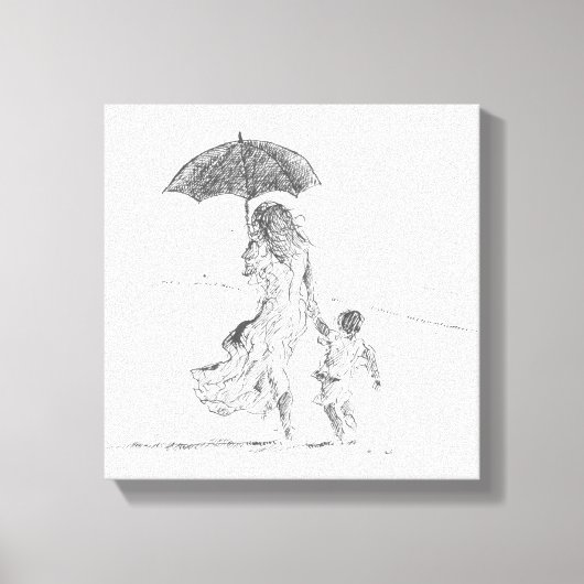 Moeder en kind Sri Lanka Canvas Afdruk (Voorkant)