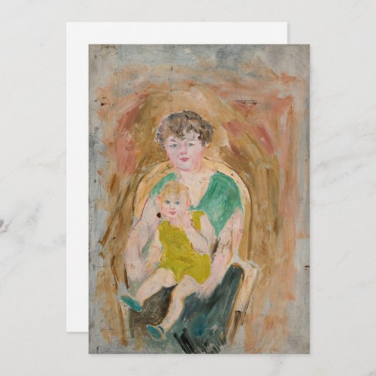 Moeder en kind | Tadeusz Makowski (Voorkant / Achterkant)