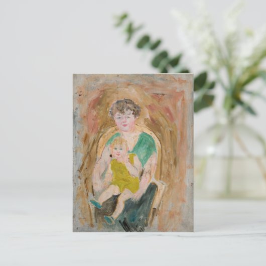 Moeder en kind | Tadeusz Makowski Briefkaart (Staand voorkant)