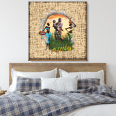 Moeder en kind van Afrika Canvas Afdruk (Insitu (Slaapkamer))