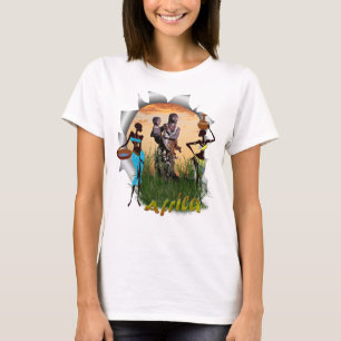 Moeder en kind van Afrika T-shirt