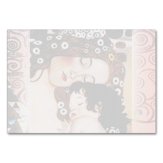 Moeder en kind van Gustav Klimt Collage Kaart (Achterkant)