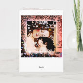 Moeder en kind van Gustav Klimt Collage Kaart (Achterkant)