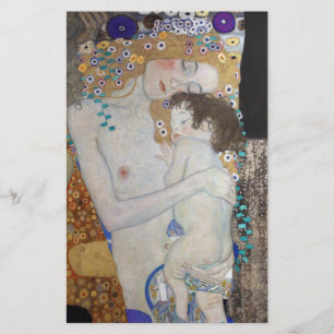 Moeder en kind van Gustav Klimt Flyer