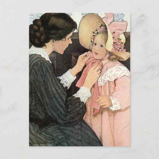 moeder en kind van Jessie Willcox Smith Briefkaart (Voorkant)