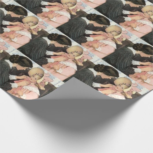  moeder en kind van Jessie Willcox Smith Cadeaupapier (Hoek)