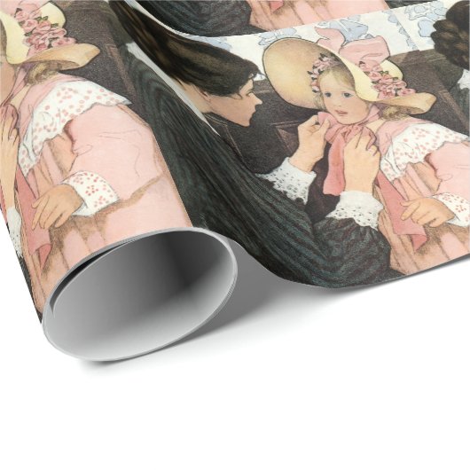 moeder en kind van Jessie Willcox Smith Cadeaupapier (Rol Hoek)