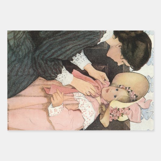moeder en kind van Jessie Willcox Smith Inpakpapier Vel (Voorkant)