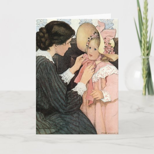  moeder en kind van Jessie Willcox Smith Kaart (Voorkant)