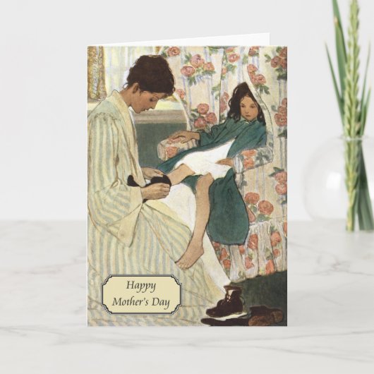 moeder en kind van Jessie Willcox Smith Kaart (Voorkant)
