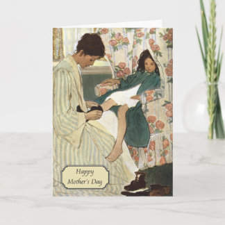 moeder en kind van Jessie Willcox Smith Kaart