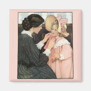 moeder en kind van Jessie Willcox Smith Magneet