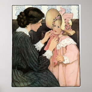 moeder en kind van Jessie Willcox Smith Poster