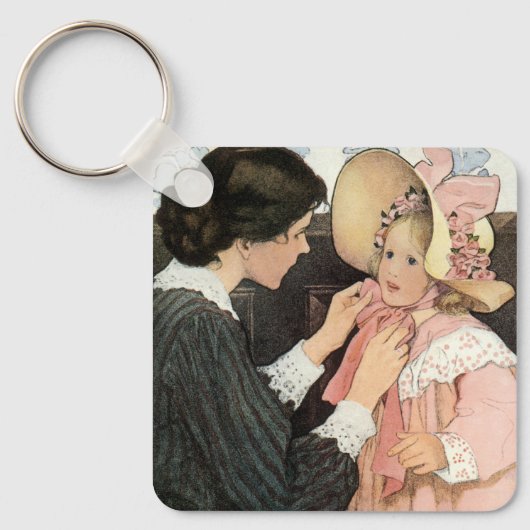 moeder en kind van Jessie Willcox Smith Sleutelhanger (Voorkant)