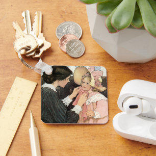  moeder en kind van Jessie Willcox Smith Sleutelhanger