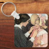  moeder en kind van Jessie Willcox Smith Sleutelhanger (Voorkant)