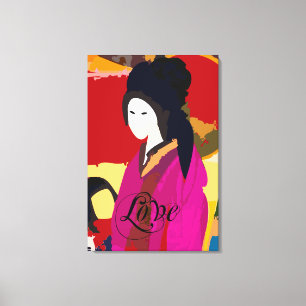Moeder en Kind Verpakt Canvas Afdruk