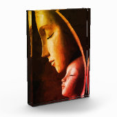 Moeder en Kind Wandkunst Fotoblokken (Links)