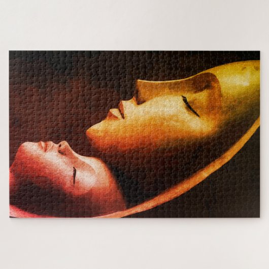 Moeder en Kind Wandkunst Legpuzzel (Horizontaal)