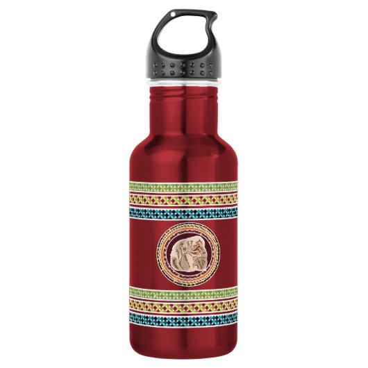 moeder en kind waterfles (Voorkant)