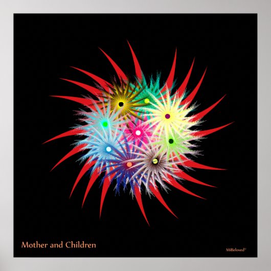 Moeder en kinderen poster (Voorkant)