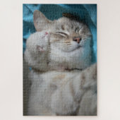 moeder en kitten puzzel (Verticaal)