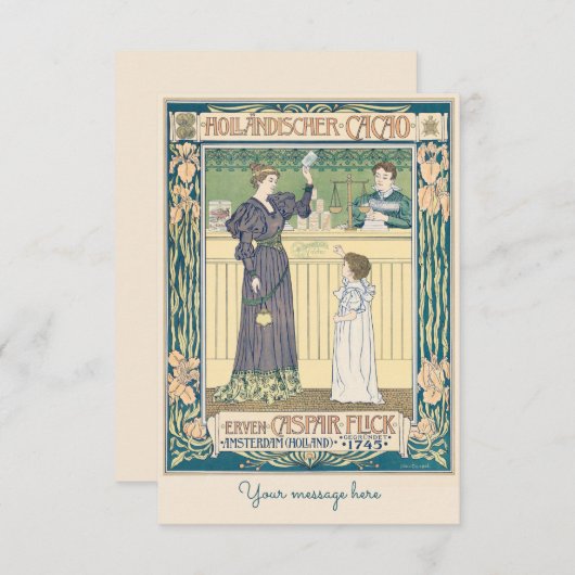 moeder en moeder - Moederdag Bedankkaart (Voorkant / Achterkant)