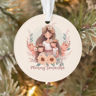 Moeder en twee dochters in het Lijst Ornament